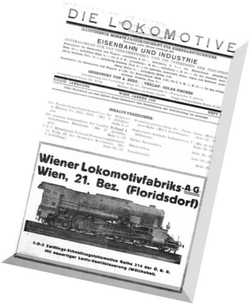 Die Lokomotive 33.Jaghrgang (1936)