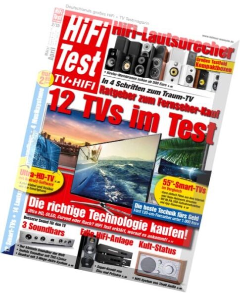 Hifi Test TV Video – HiFi + TV Testmagazin Marz-April 02, 2015