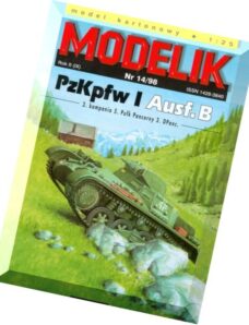 Modelik (1998.14) – PzKpfw I Ausf.B (Panzer I)