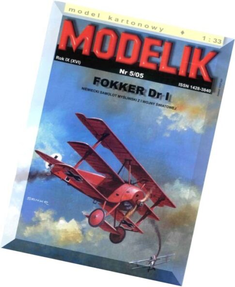 Modelik (2005.05) – Fokker Dr.I
