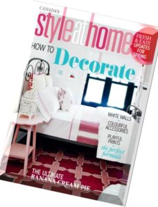 Style at Home Magazine – April 2015