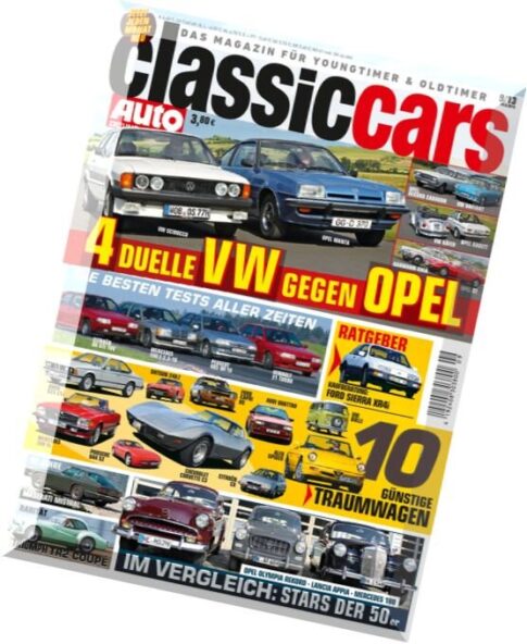 Auto Zeitung Classic Cars Magazin N 09, 2013