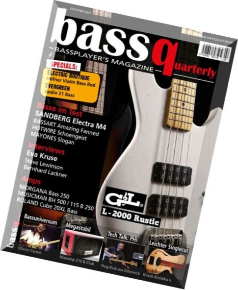 bassquarterly — Bassplayer’s Magazin (Alles rund um den Bass) Marz-April 02, 2015