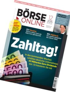 Boerse Online Finanzmagazin N 12, 19 Marz 2015