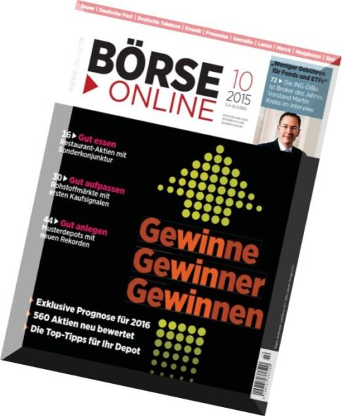 Borse Online Finanzmagazin N 10, 05 Maerz 2015