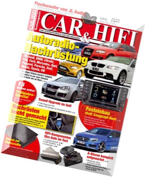 Car & Hifi — Testmagazin Mai-Juni 03, 2015