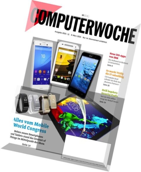 Computerwoche Magazin N 11, 09 Marz 2015