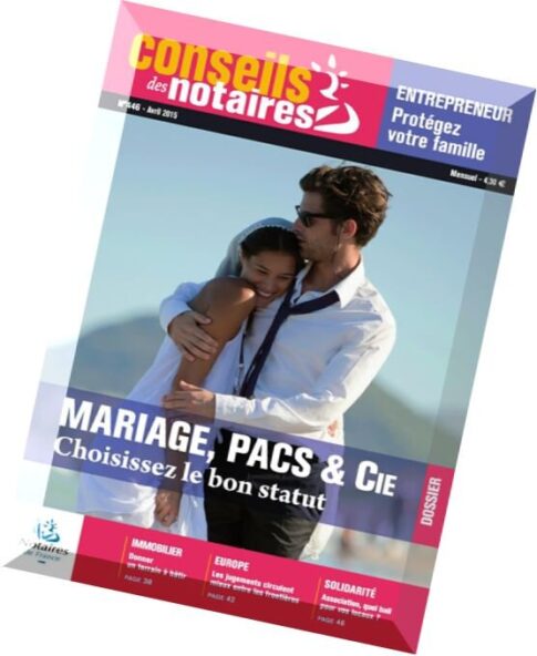 Conseils des Notaires N 446 – Avril 2015