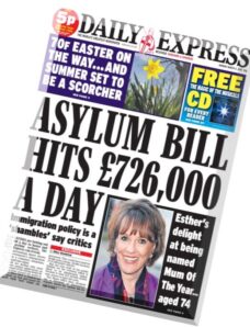 Daily Express – Monday, 2 March 2015