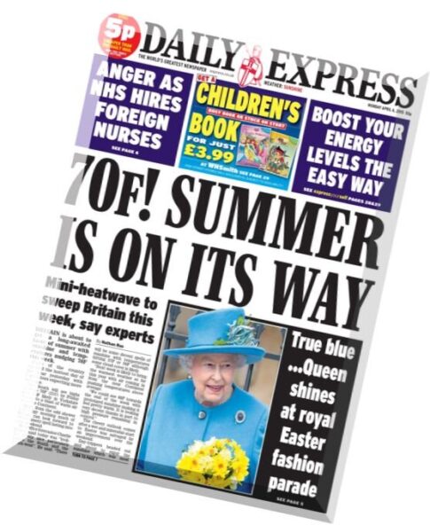 Daily Express – Monday, 6 April 2015