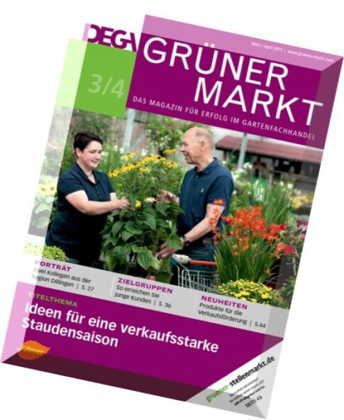 Dega Gruner Markt — Marz-April 2015