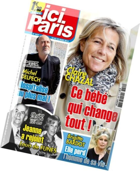 Ici Paris N 3637 – 18 au 24 Mars 2015
