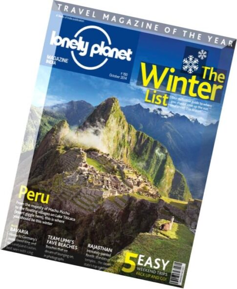 Lonely Planet Magazine India – October 2014