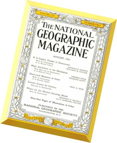 National Geographic Magazine 1952-08, August
