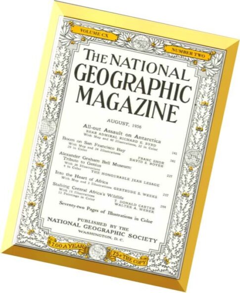 National Geographic Magazine 1956-08, August
