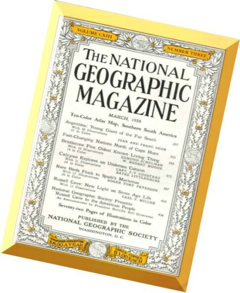 National Geographic Magazine 1958-03, March