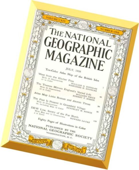 National Geographic Magazine 1958-07, July