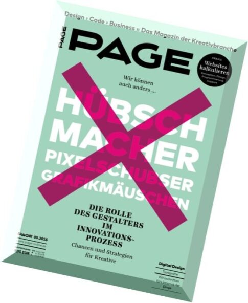 Page — Magazin der Kreativbranche Mai 05, 2015