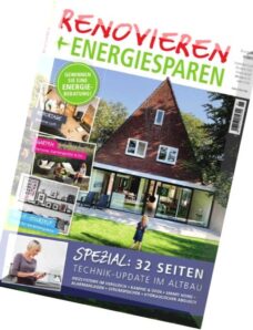 Renovieren +Energiesparen Magazin N 01, 2015