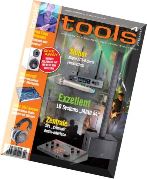 Tools 4 Music Magazin – April-Mai N 02, 2015