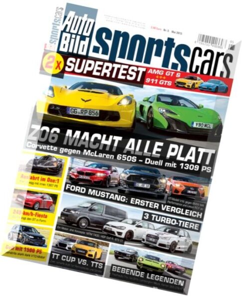 Auto Bild Germany Sportscars – Mai 2015