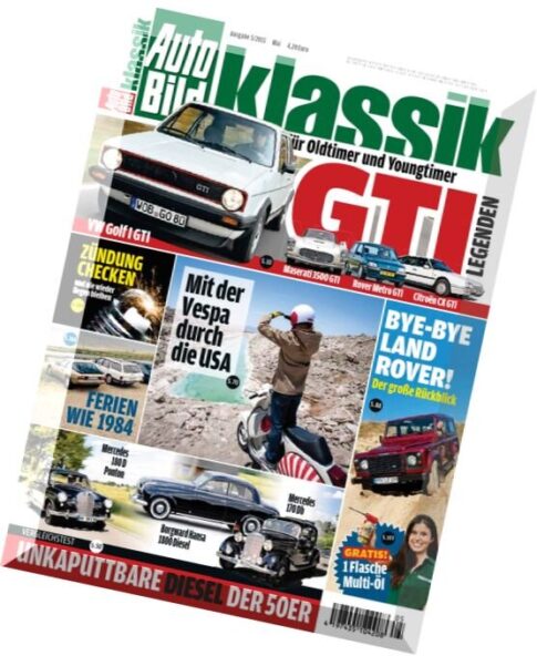 Auto Bild klassik — Magazin Mai 05, 2015