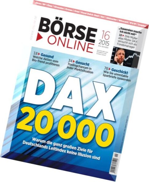 Boerse Online Finanzmagazin N 16, 16 April 2015