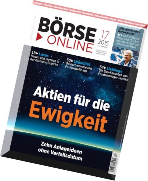 Boerse Online Finanzmagazin N 17, 23 April 2015