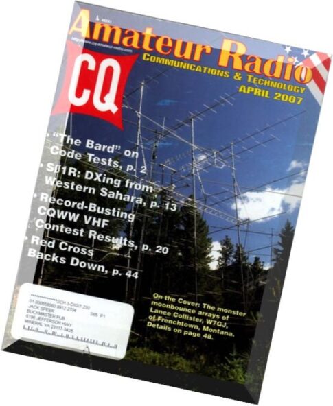 CQ Amateur Radio — 04 April 2007