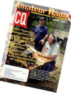 CQ Amateur Radio – 06 June 2007