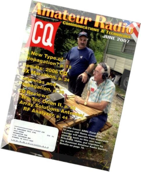 CQ Amateur Radio – 06 June 2007