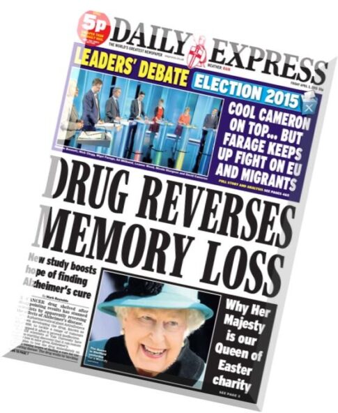 Daily Express — Friday, 4 April 2015