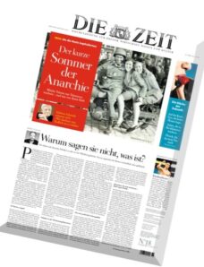 Die Zeit mit Zeit Magazin N 18, 29 April 2015