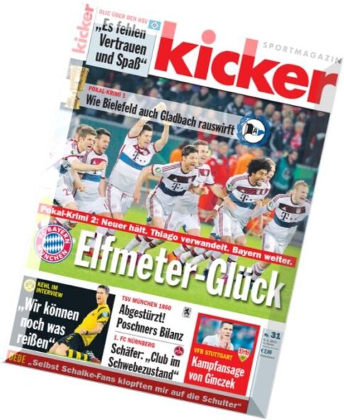 Kicker Sportmagazin 31-2015 (09.04.2015)