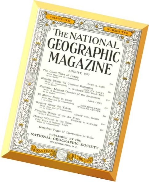 National Geographic Magazine 1957-08, August