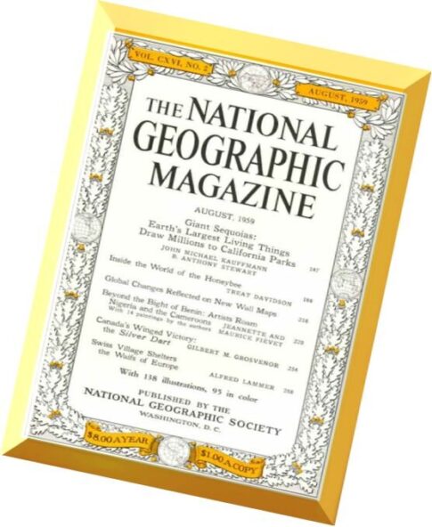 National Geographic Magazine 1959-08, August