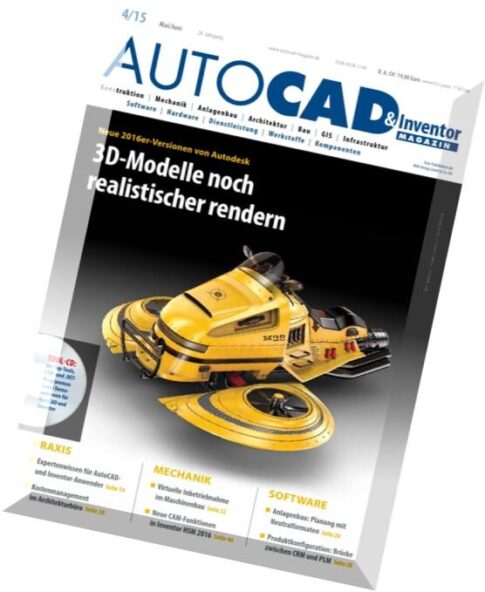 AUTOCAD & Inventor Magazin – Mai-Juni 2015