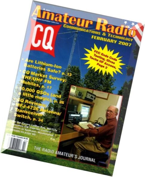 CQ Amateur Radio – 02 February 2007