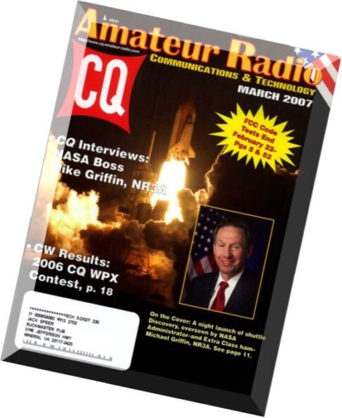CQ Amateur Radio – 03 March 2007