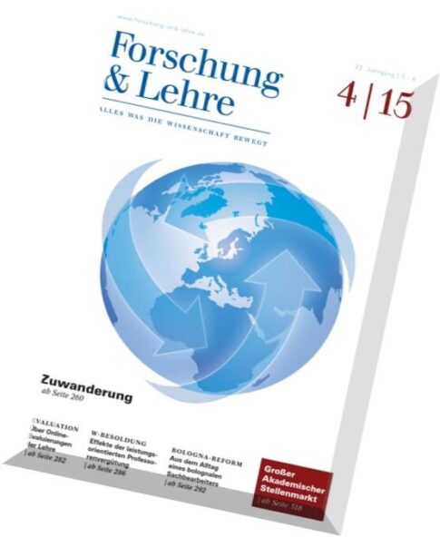 Forschung & Lehre – April Ausgabe 2015