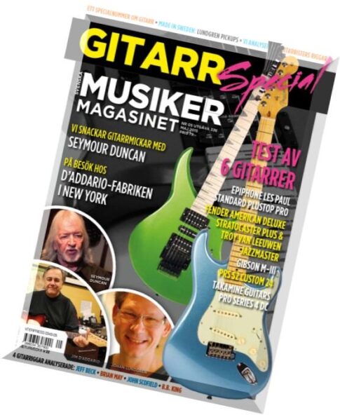Musiker magasinet Gitarr Special – Maj 2015