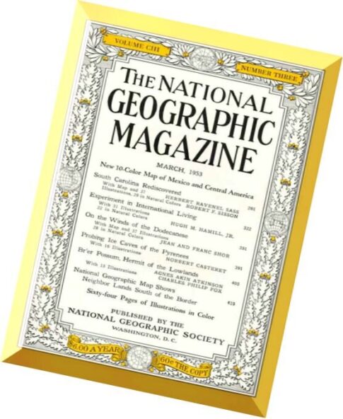 National Geographic Magazine 1953-03, March