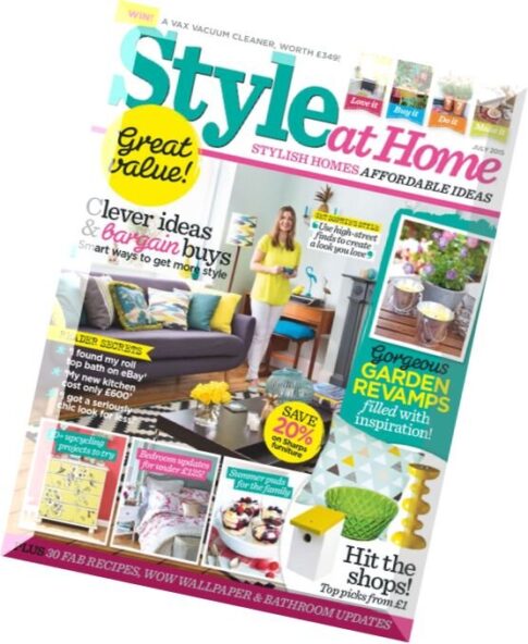 Style at Home UK – July 2015