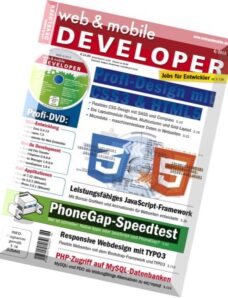 web & mobile DEVELOPER 06-2013