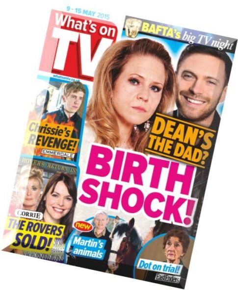 What’s on TV – 9 May 2015