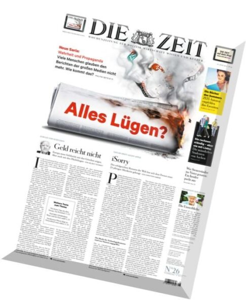 Die Zeit mit Zeit Magazin — 25 Juni 2015