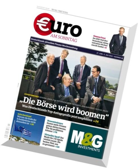 Euro am Sonntag – N 26, 27 Juni 2015