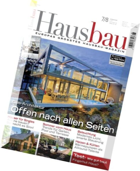 Hausbau Magazin — Juli-August 2015