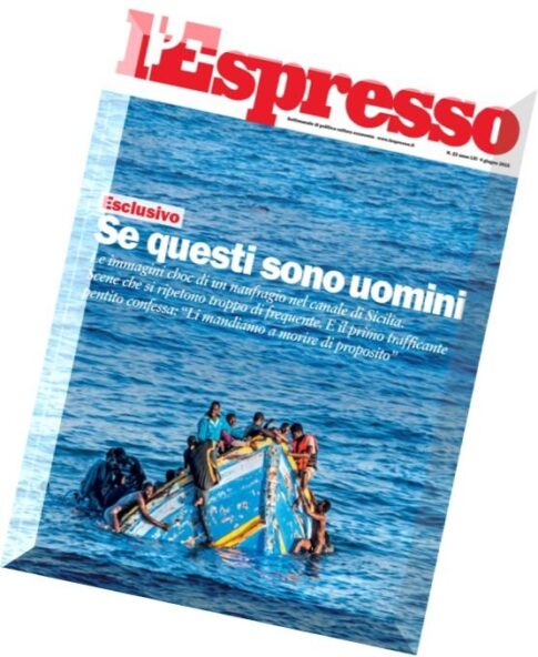 L’Espresso N 22 – 04.06.2015