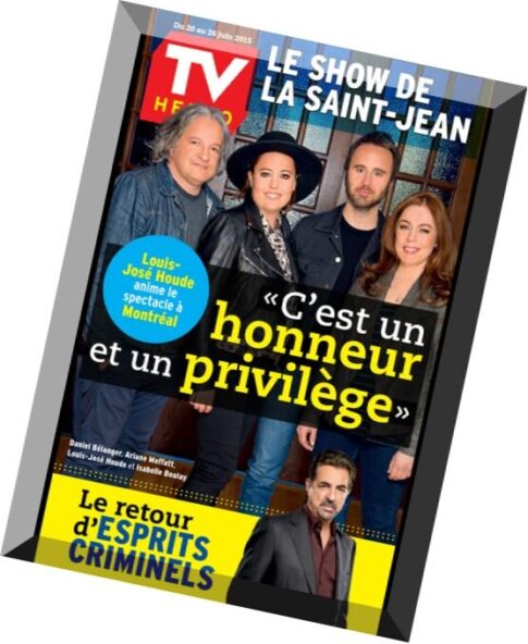 TV Hebdo – 20 au 26 Juin 2015